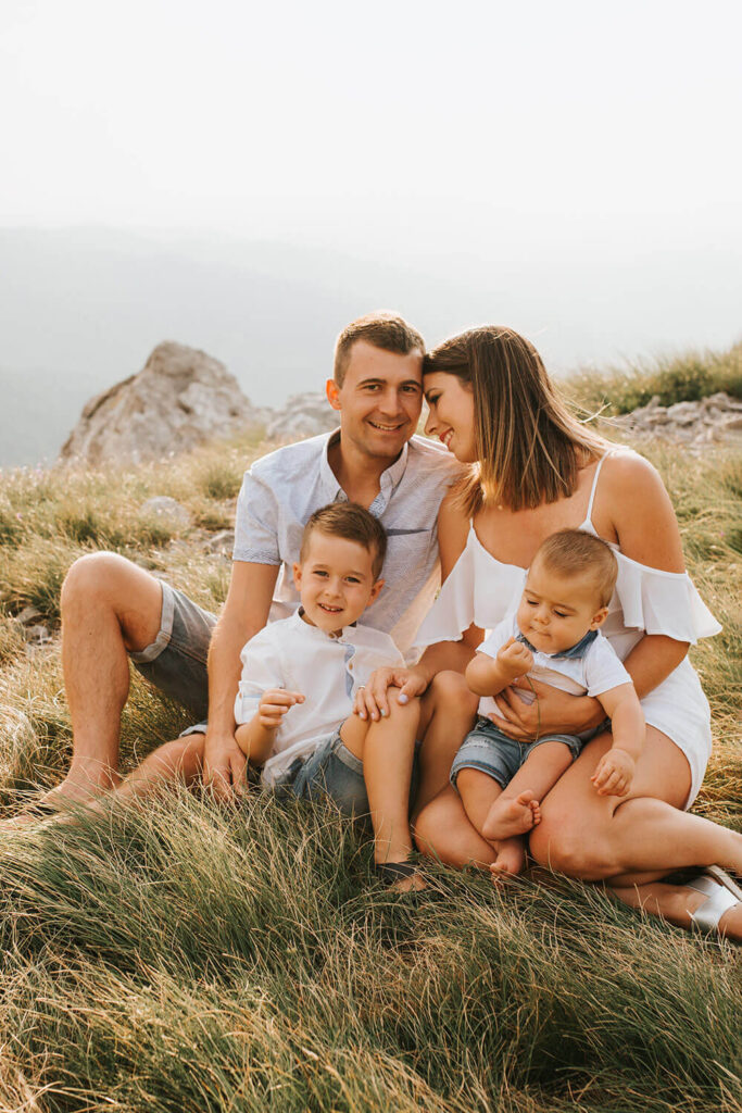 Družinsko fotografiranje v naravi